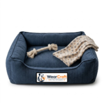 Wear Craft Herringbone Pet Toys with Plush Blanket and Cotton Tug Toy